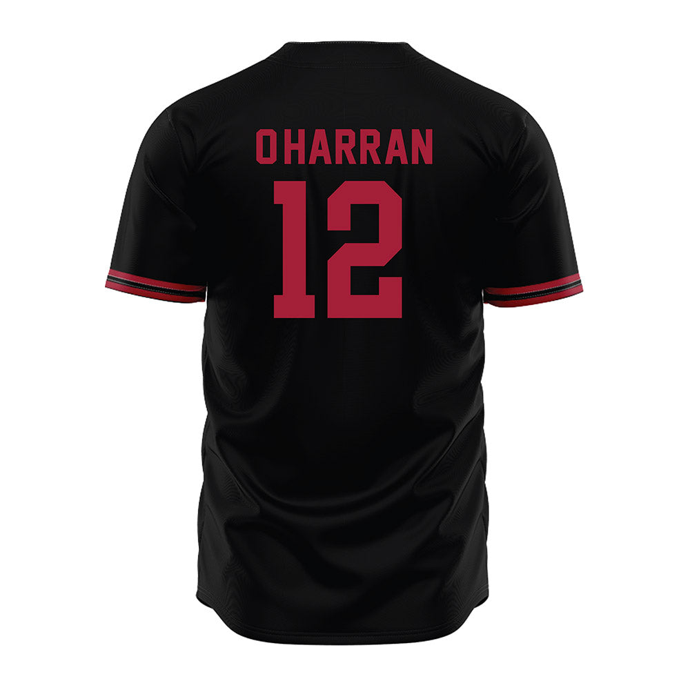 Stanford - NCAA Baseball : Toran O'Harran - Black Jersey-1