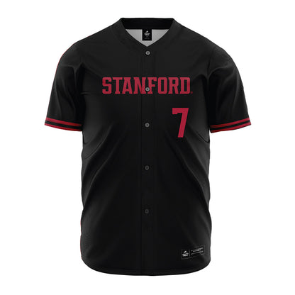 Stanford - NCAA Baseball : Philip Cheong - Black Jersey-0