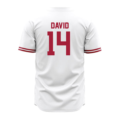 Stanford - NCAA Baseball : Sebastian David - White Jersey-1