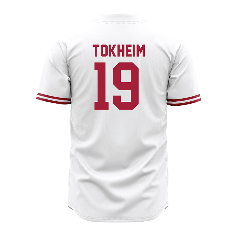 Stanford - NCAA Baseball : Teddy Tokheim - White Jersey-1