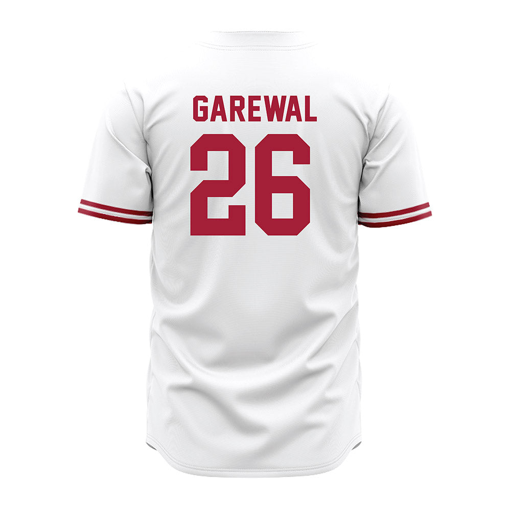 Stanford - NCAA Baseball : Sam Garewal - White Jersey-1