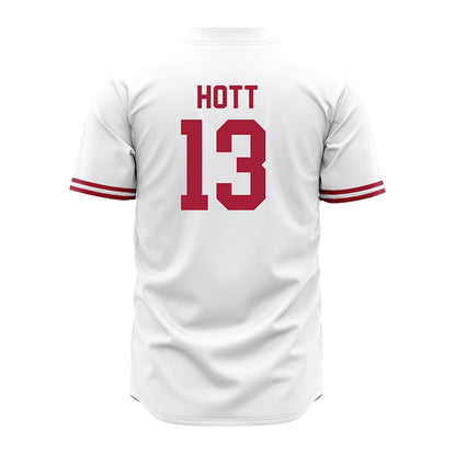 Stanford - NCAA Baseball : Ethan Hott - White Jersey-1