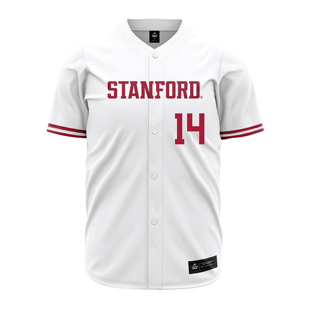 Stanford - NCAA Baseball : Sebastian David - White Jersey-0