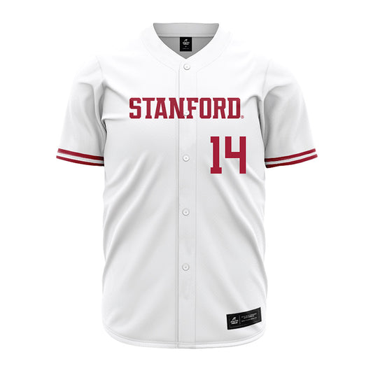 Stanford - NCAA Baseball : Sebastian David - White Jersey-0