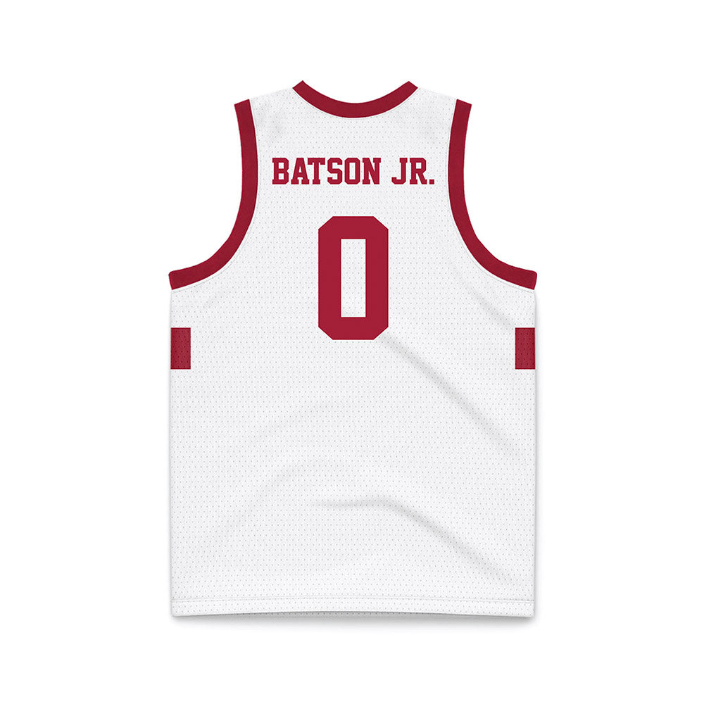 Stanford - NCAA Men's Basketball : Anthony Batson Jr. - White Basketball Jersey-1