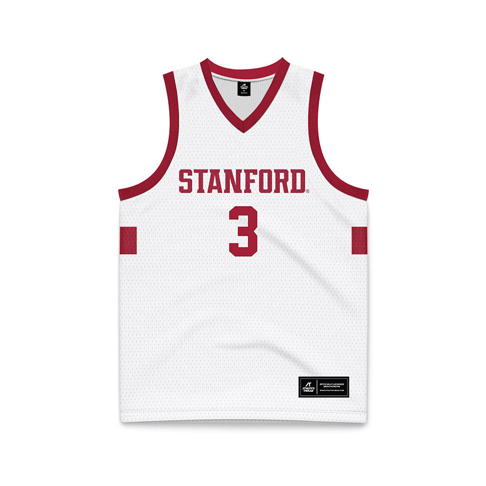Stanford - NCAA Men's Basketball : Tallis Toure - White Basketball Jersey-0