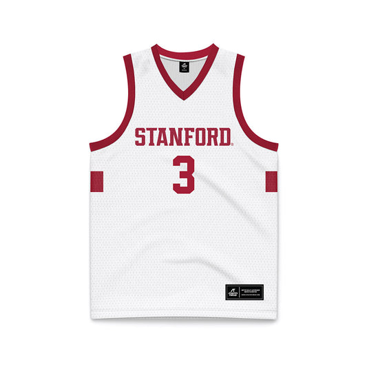 Stanford - NCAA Men's Basketball : Tallis Toure - White Basketball Jersey-0