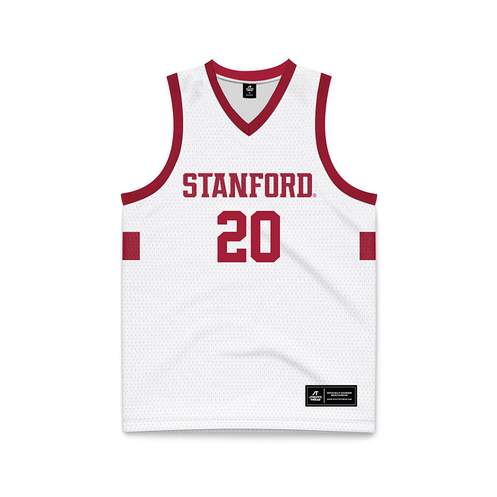 Stanford - NCAA Men's Basketball : Cameron Grant - White Basketball Jersey-0