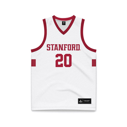 Stanford - NCAA Men's Basketball : Cameron Grant - White Basketball Jersey-0