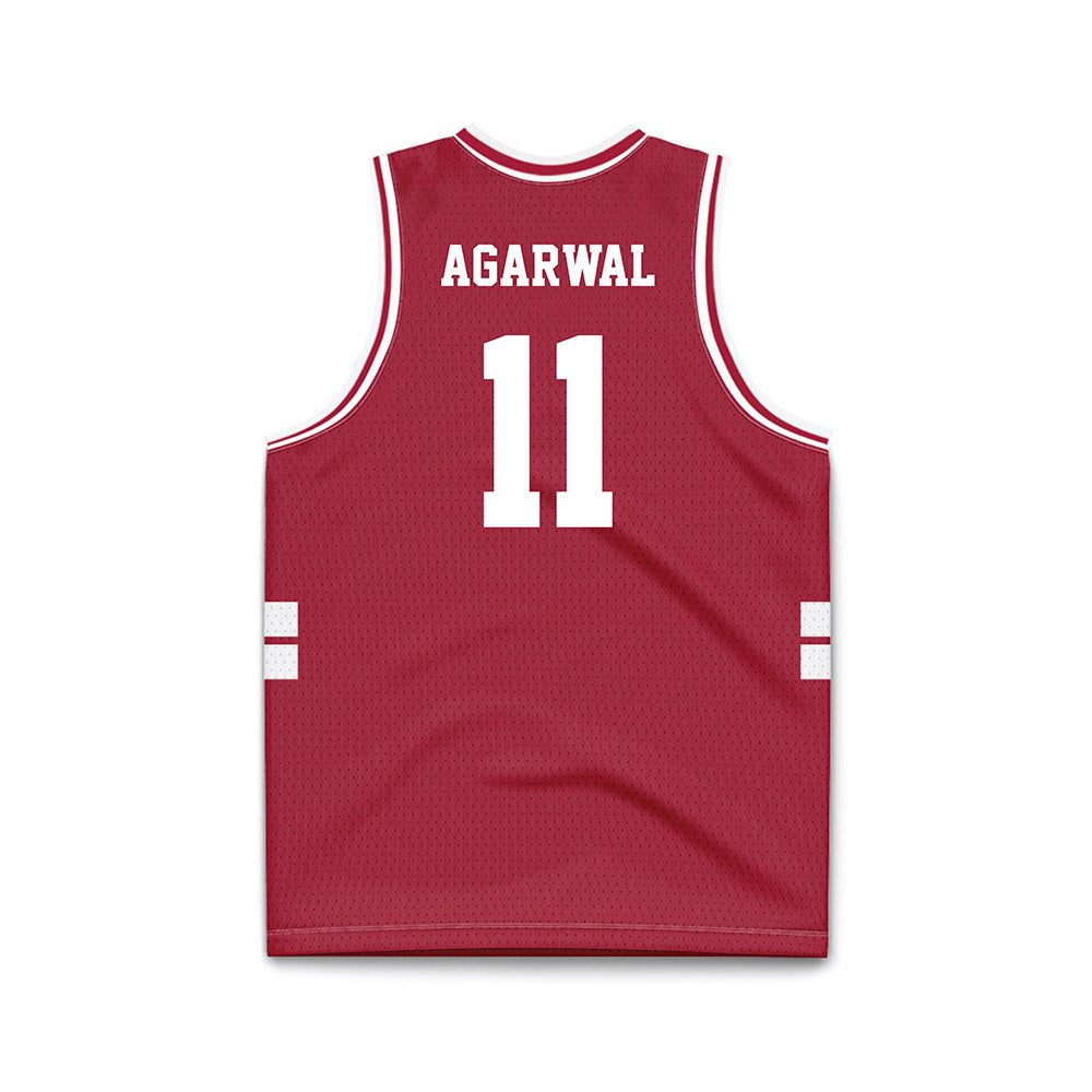 Stanford - NCAA Men's Basketball : Ryan Agarwal - Cardinal Basketball Jersey-1