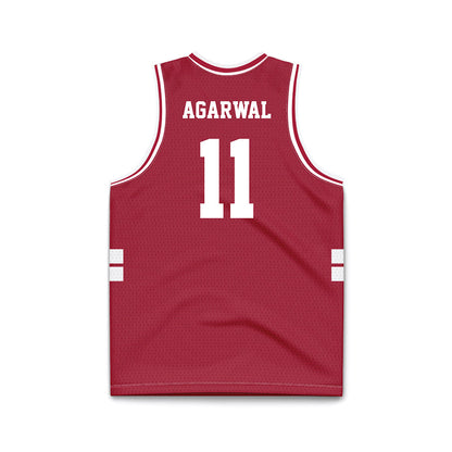 Stanford - NCAA Men's Basketball : Ryan Agarwal - Cardinal Basketball Jersey-1
