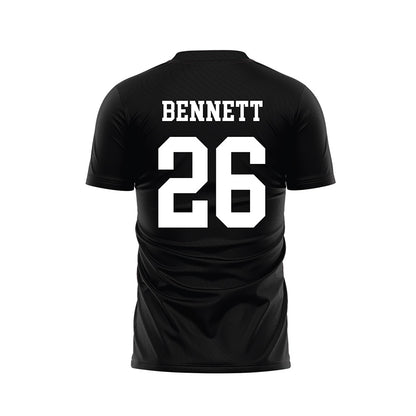 Stanford - NCAA Men's Soccer : Brad Bennett - Black Soccer Jersey-1