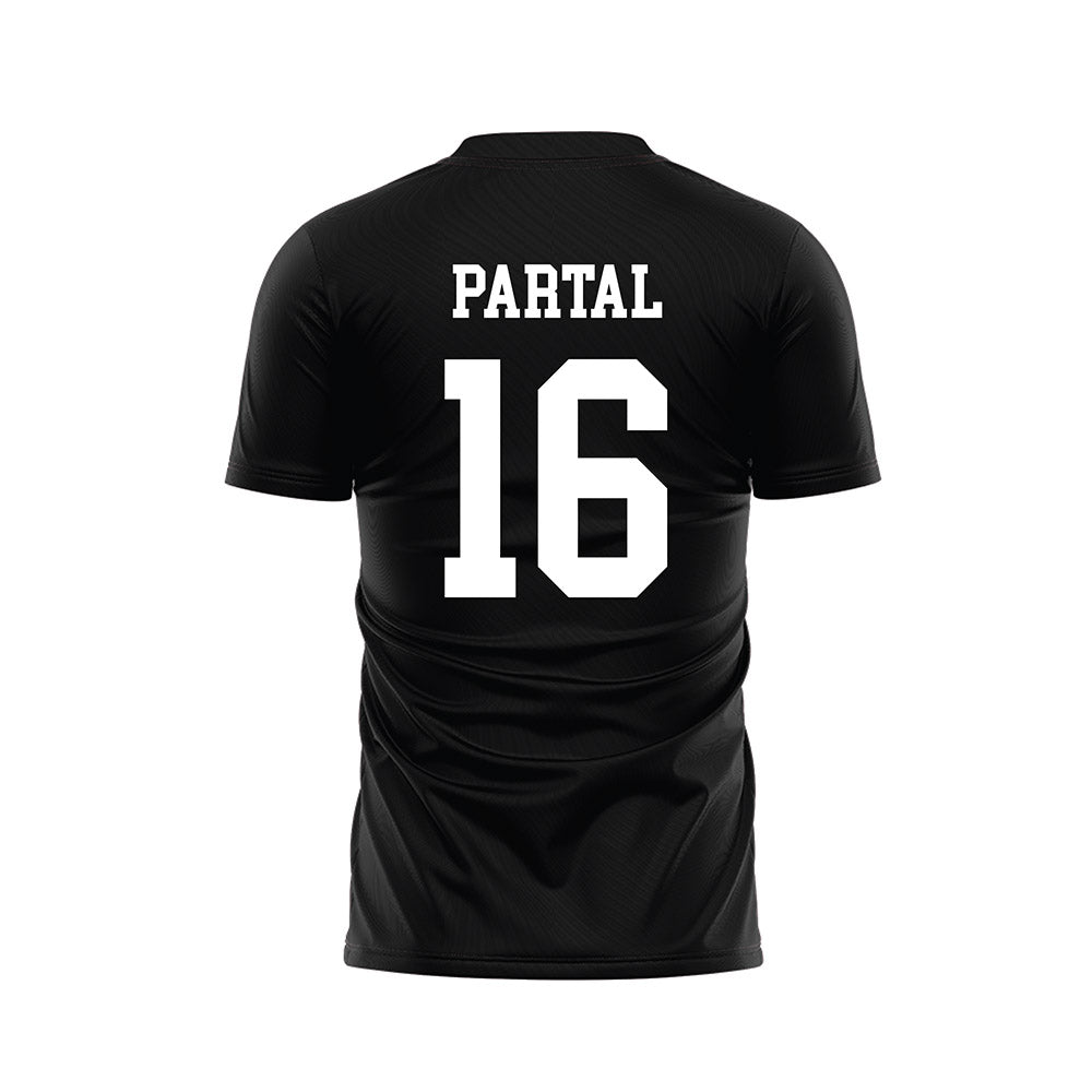 Stanford - NCAA Men's Soccer : Joshua Partal - Black Soccer Jersey-1