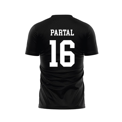 Stanford - NCAA Men's Soccer : Joshua Partal - Black Soccer Jersey-1