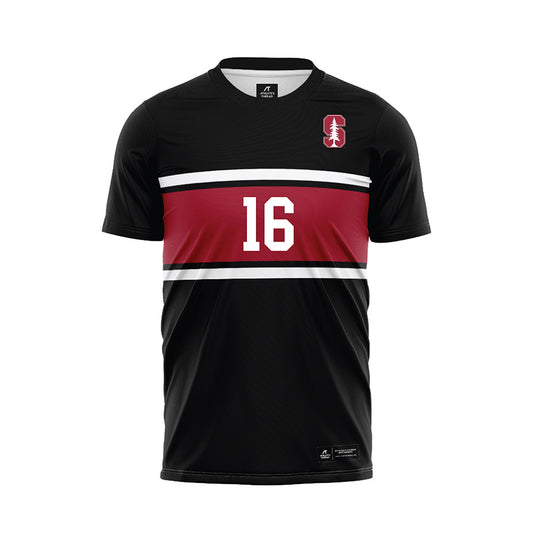 Stanford - NCAA Men's Soccer : Joshua Partal - Black Soccer Jersey-0