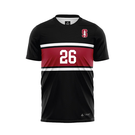 Stanford - NCAA Men's Soccer : Brad Bennett - Black Soccer Jersey-0