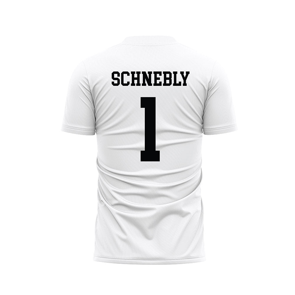 Stanford - NCAA Men's Soccer : Rowan Schnebly - White Soccer Jersey-1