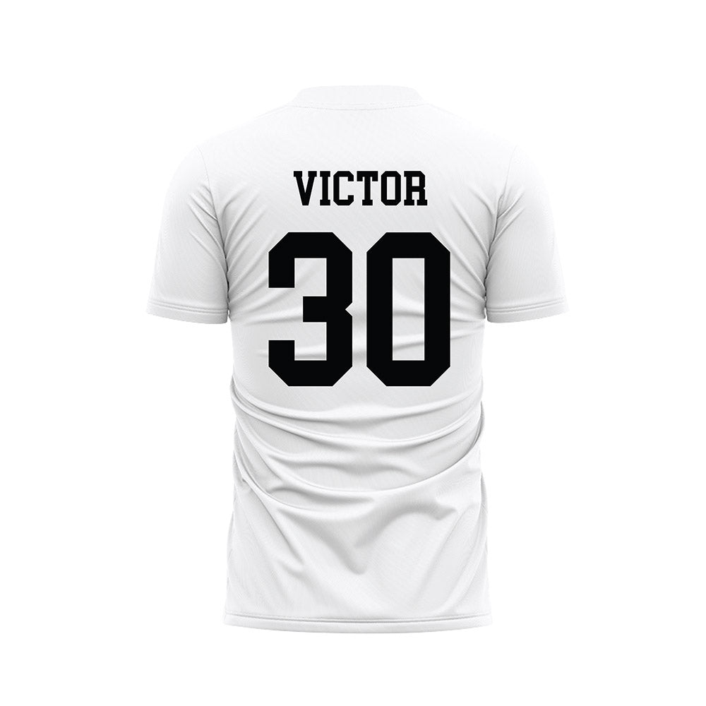 Stanford - NCAA Men's Soccer : Jordan Victor - White Soccer Jersey-1