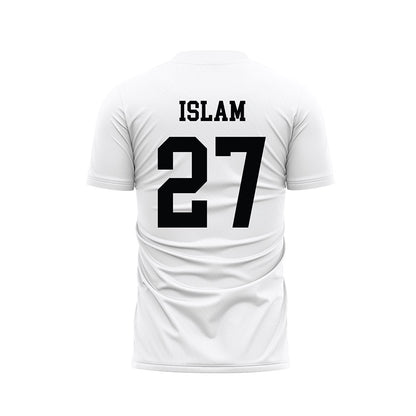 Stanford - NCAA Men's Soccer : Trevor Islam - White Soccer Jersey-1