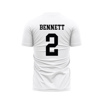 Stanford - NCAA Men's Soccer : Brad Bennett - White Soccer Jersey-1
