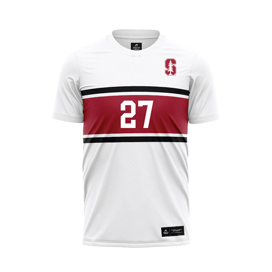 Stanford - NCAA Men's Soccer : Trevor Islam - White Soccer Jersey-0