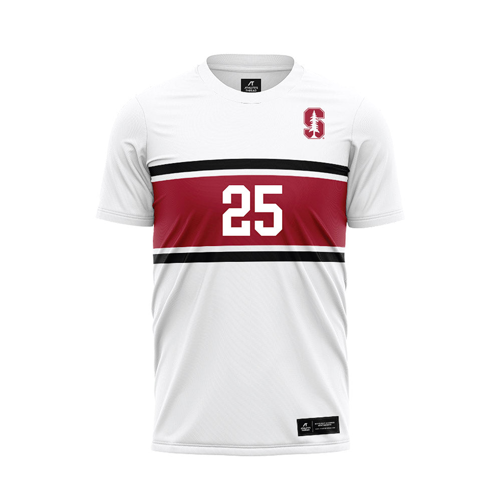Stanford - NCAA Men's Soccer : Joe Moyer - White Soccer Jersey-0