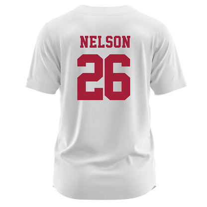 Stanford - NCAA Softball : Taylor Nelson - White Jersey-1