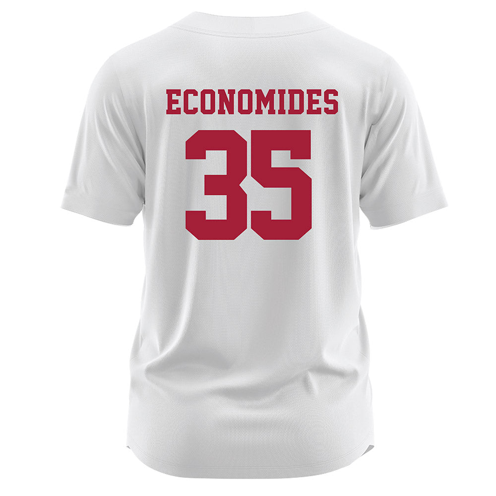 Stanford - NCAA Softball : Joie Economides - White Jersey-1