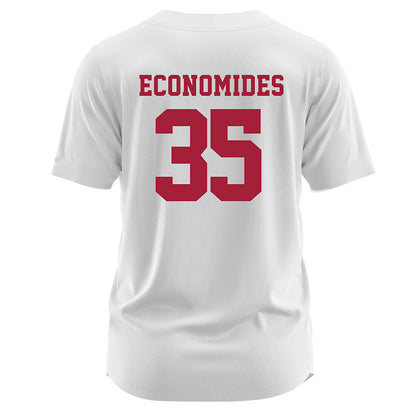 Stanford - NCAA Softball : Joie Economides - White Jersey-1