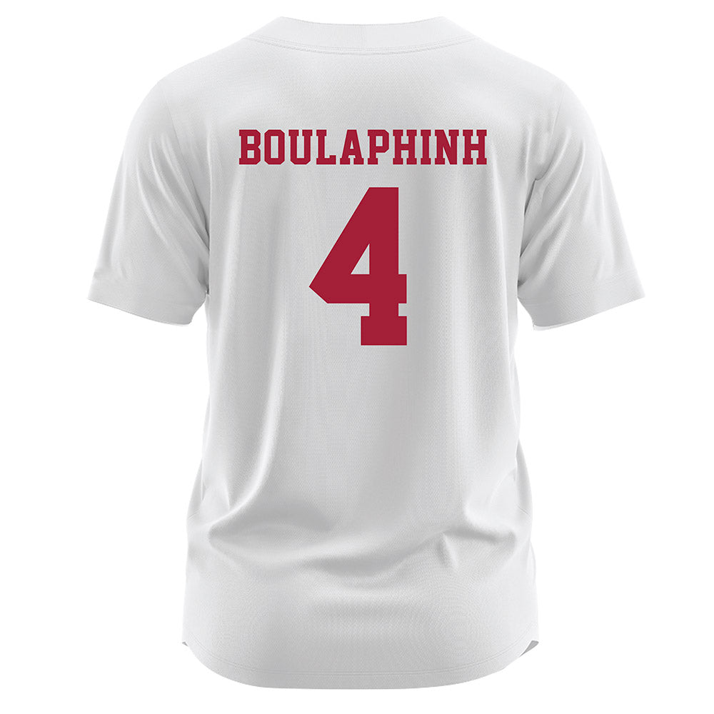 Stanford - NCAA Softball : Sydney Boulaphinh - White Jersey-1