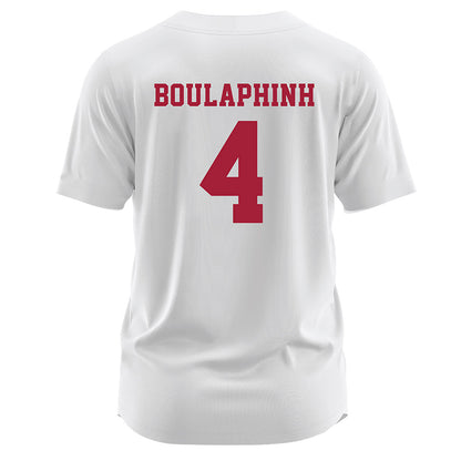 Stanford - NCAA Softball : Sydney Boulaphinh - White Jersey-1