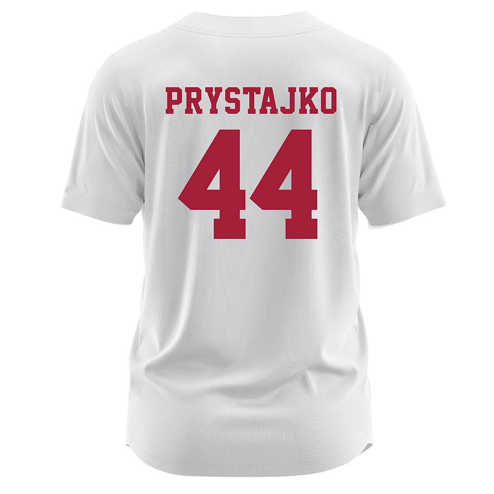 Stanford - NCAA Softball : Zoe Prystajko - White Jersey-1