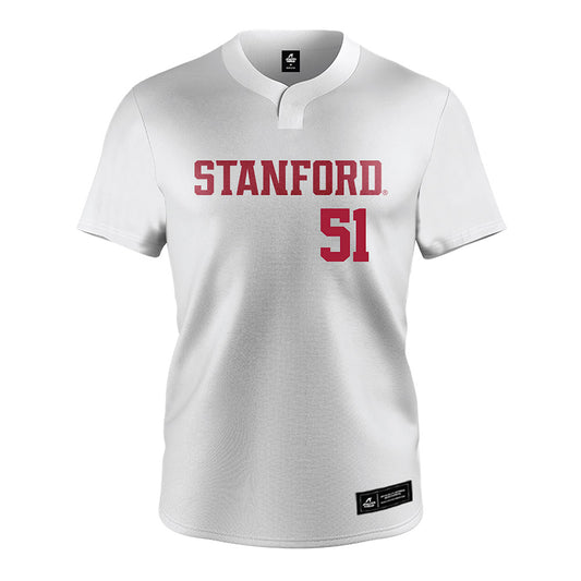 Stanford - NCAA Softball : Ava Gall - White Jersey-0