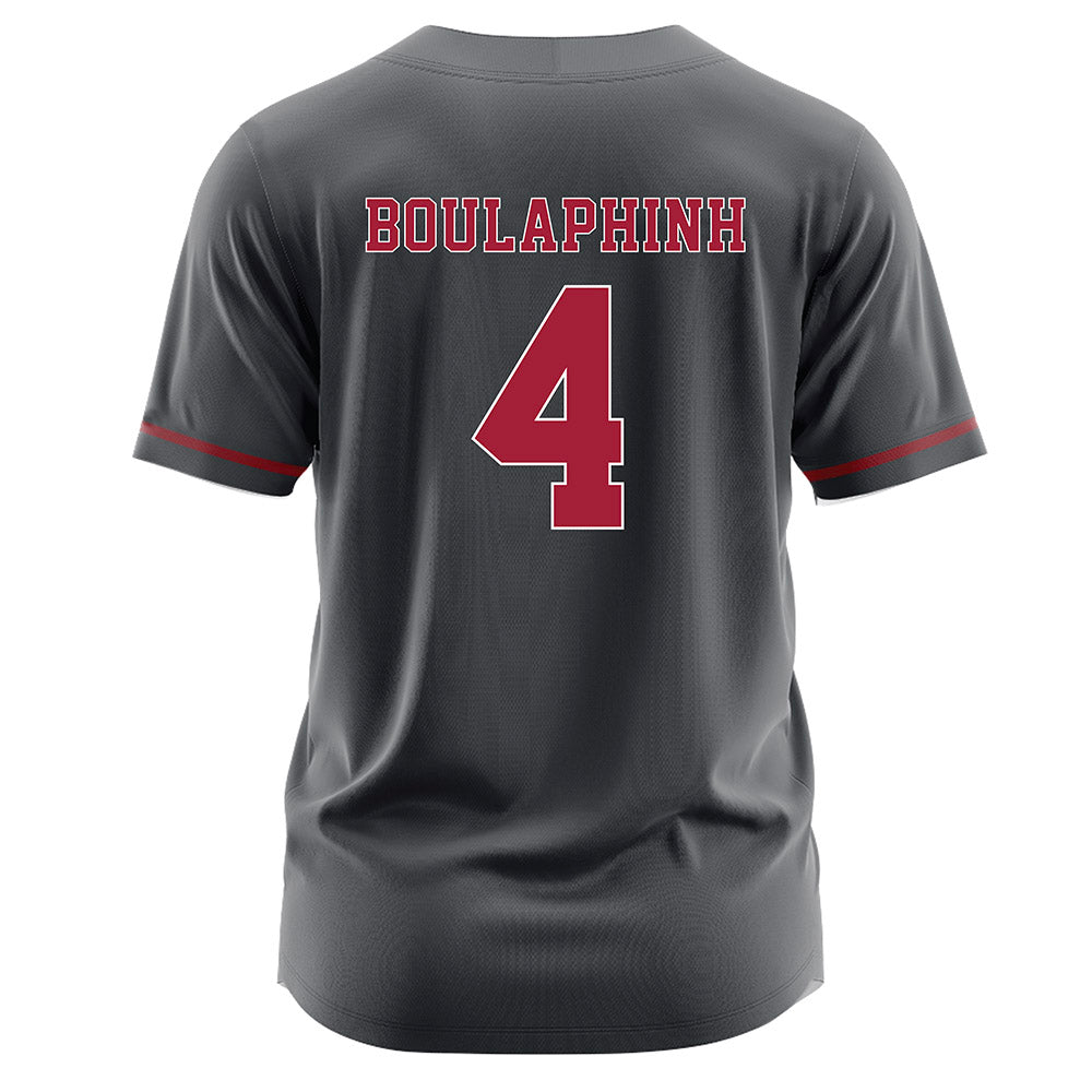 Stanford - NCAA Softball : Sydney Boulaphinh - Grey Jersey-1