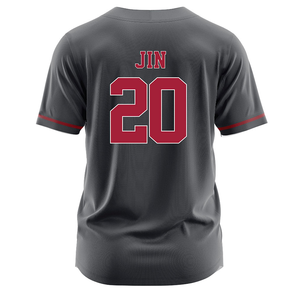 Stanford - NCAA Softball : Sophia Jin - Grey Jersey-1