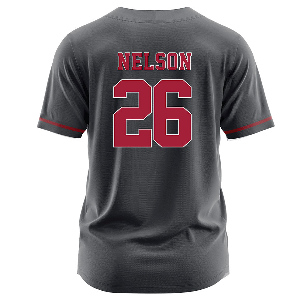 Stanford - NCAA Softball : Taylor Nelson - Grey Jersey-1
