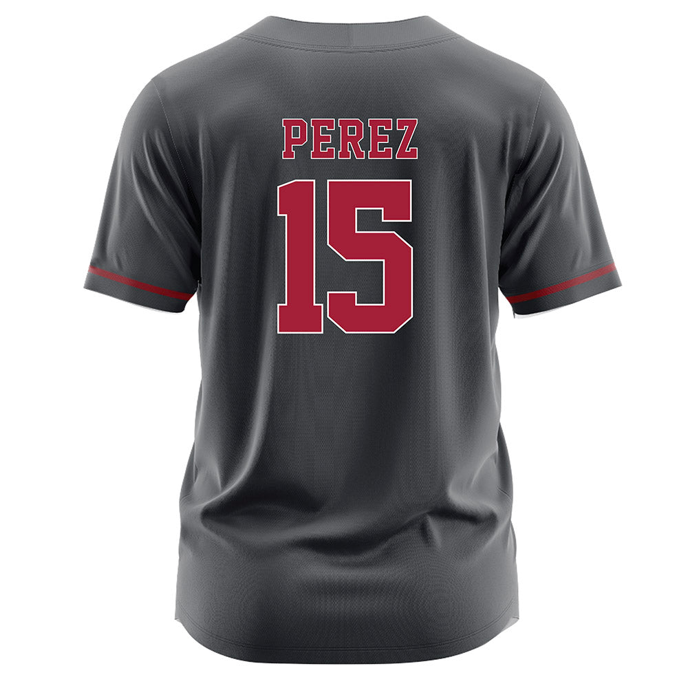 Stanford - NCAA Softball : Mylia Perez - Grey Jersey-1