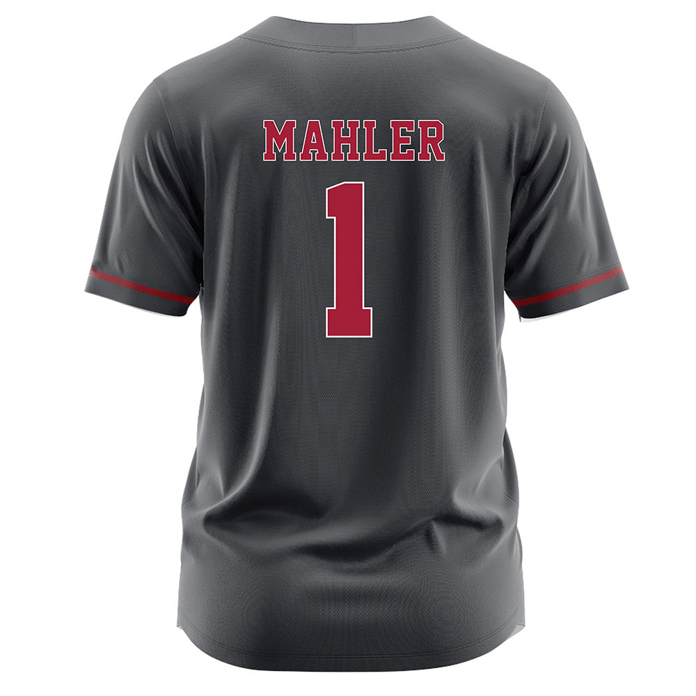 Stanford - NCAA Softball : River Mahler - Grey Jersey-1