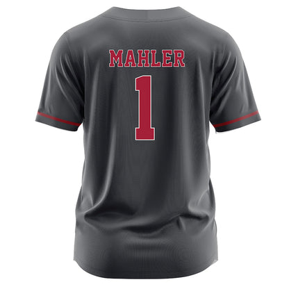 Stanford - NCAA Softball : River Mahler - Grey Jersey-1