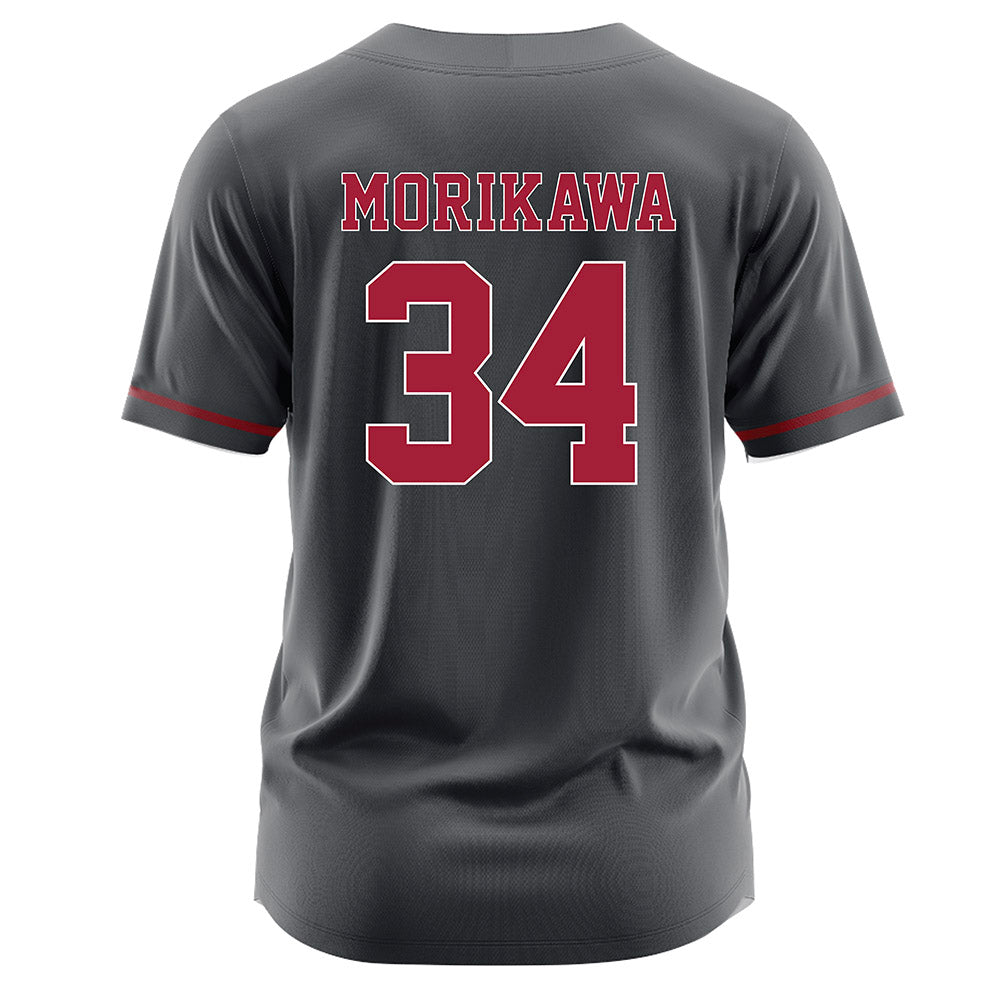 Stanford - NCAA Softball : Allison Morikawa - Grey Jersey-1
