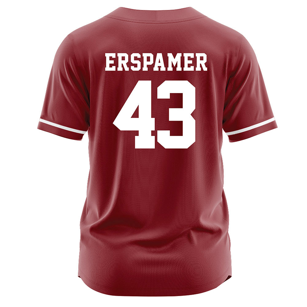 Stanford - NCAA Baseball : Mike Erspamer - Cardinal Jersey-1