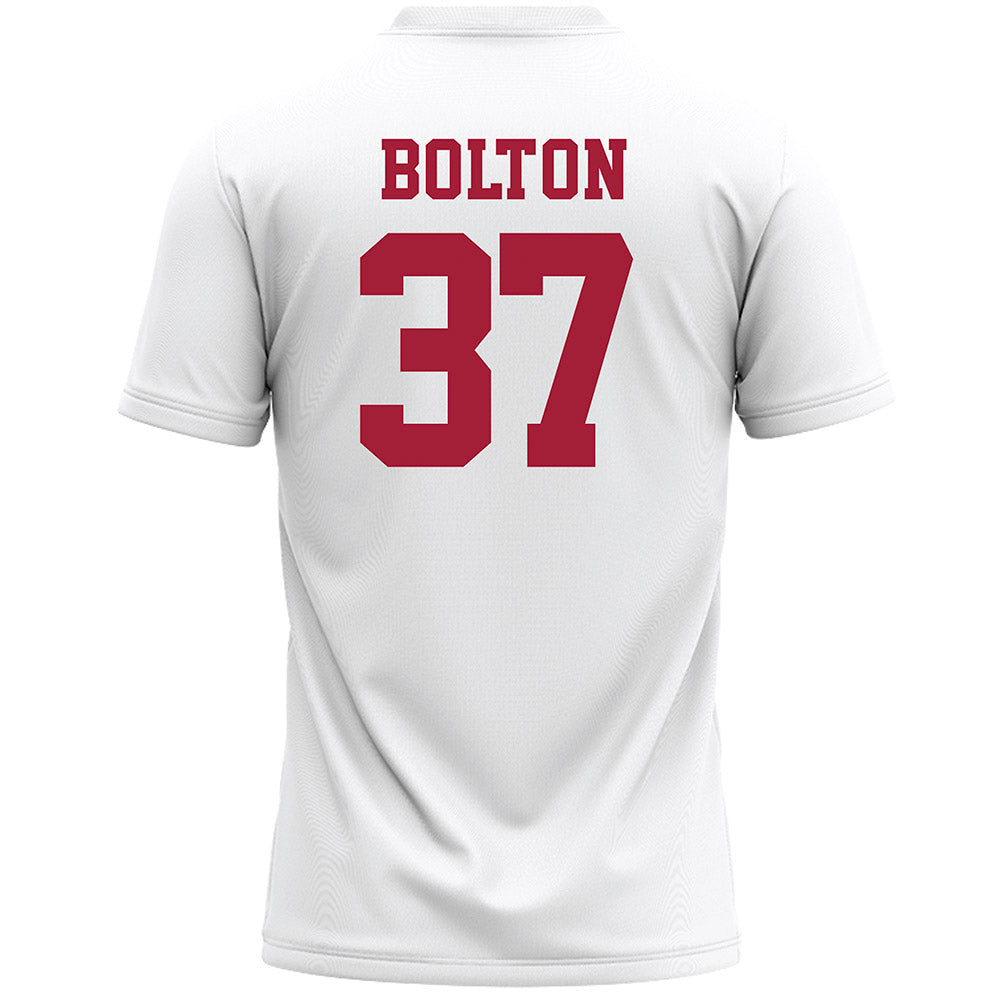 Stanford - NCAA Women's Lacrosse : Bronwyn Bolton - White Lacrosse Jersey -1