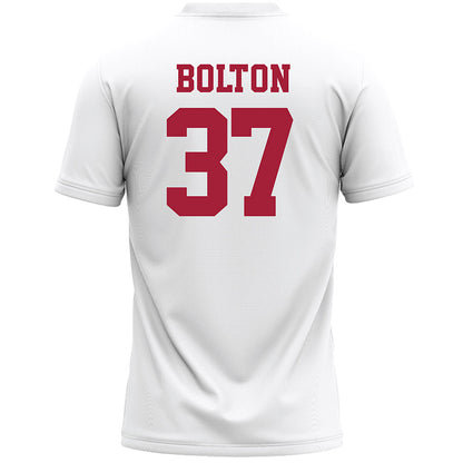 Stanford - NCAA Women's Lacrosse : Bronwyn Bolton - White Lacrosse Jersey -1