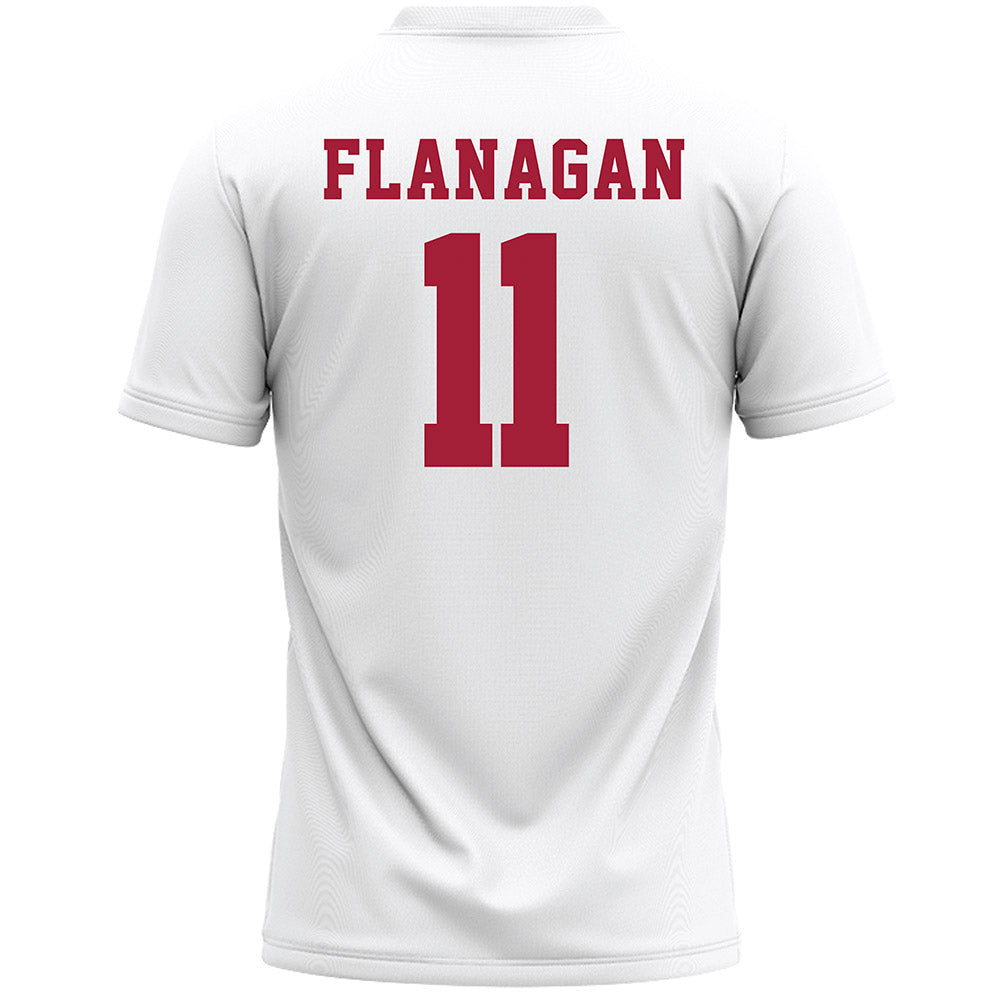 Stanford - NCAA Women's Lacrosse : Mae Flanagan - White Lacrosse Jersey -1