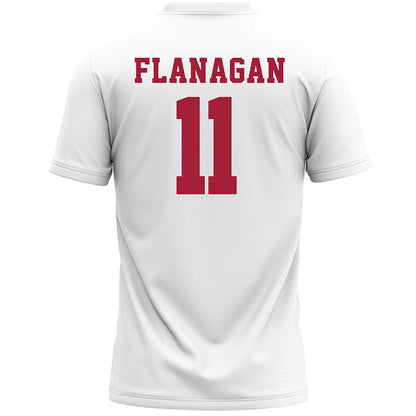 Stanford - NCAA Women's Lacrosse : Mae Flanagan - White Lacrosse Jersey -1