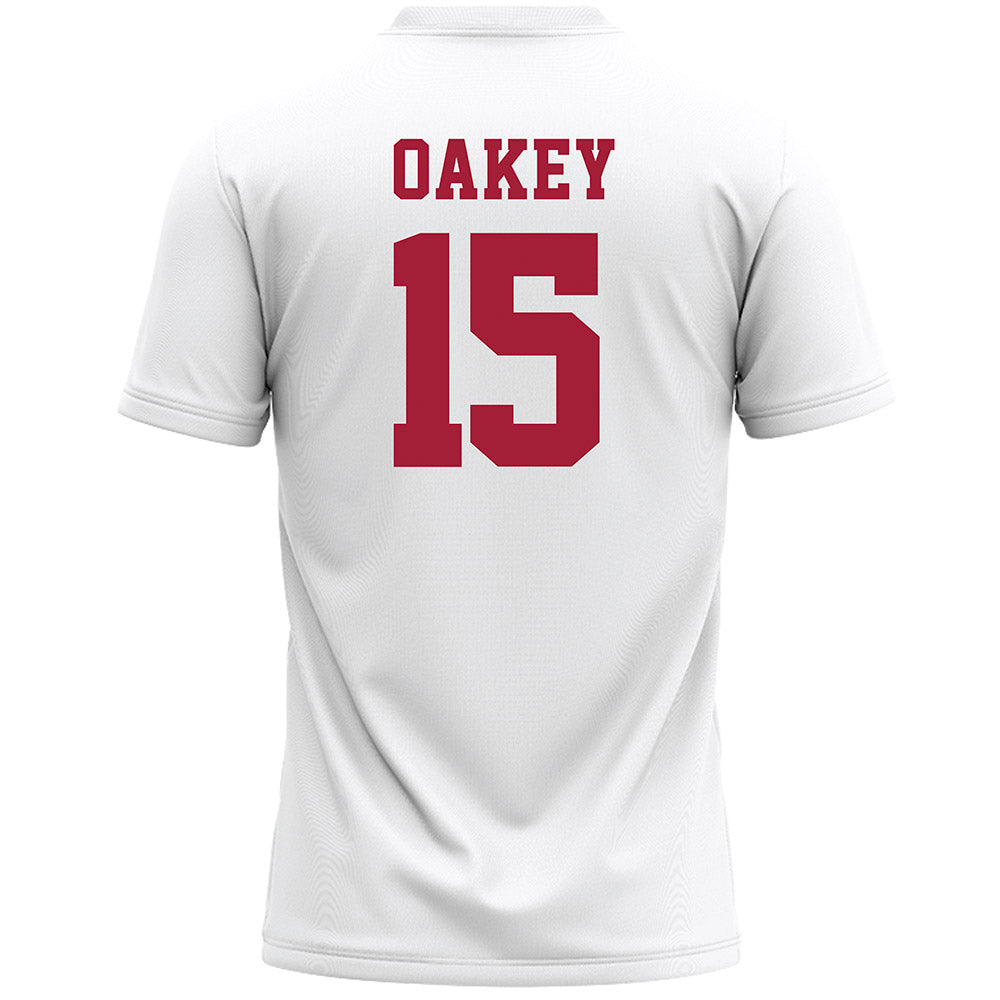 Stanford - NCAA Women's Lacrosse : Martha Oakey - White Lacrosse Jersey -1