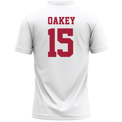 Stanford - NCAA Women's Lacrosse : Martha Oakey - White Lacrosse Jersey -1