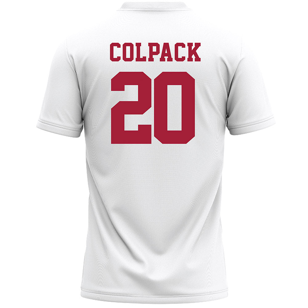 Stanford - NCAA Women's Lacrosse : Anna Colpack - White Lacrosse Jersey -1