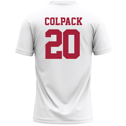 Stanford - NCAA Women's Lacrosse : Anna Colpack - White Lacrosse Jersey -1