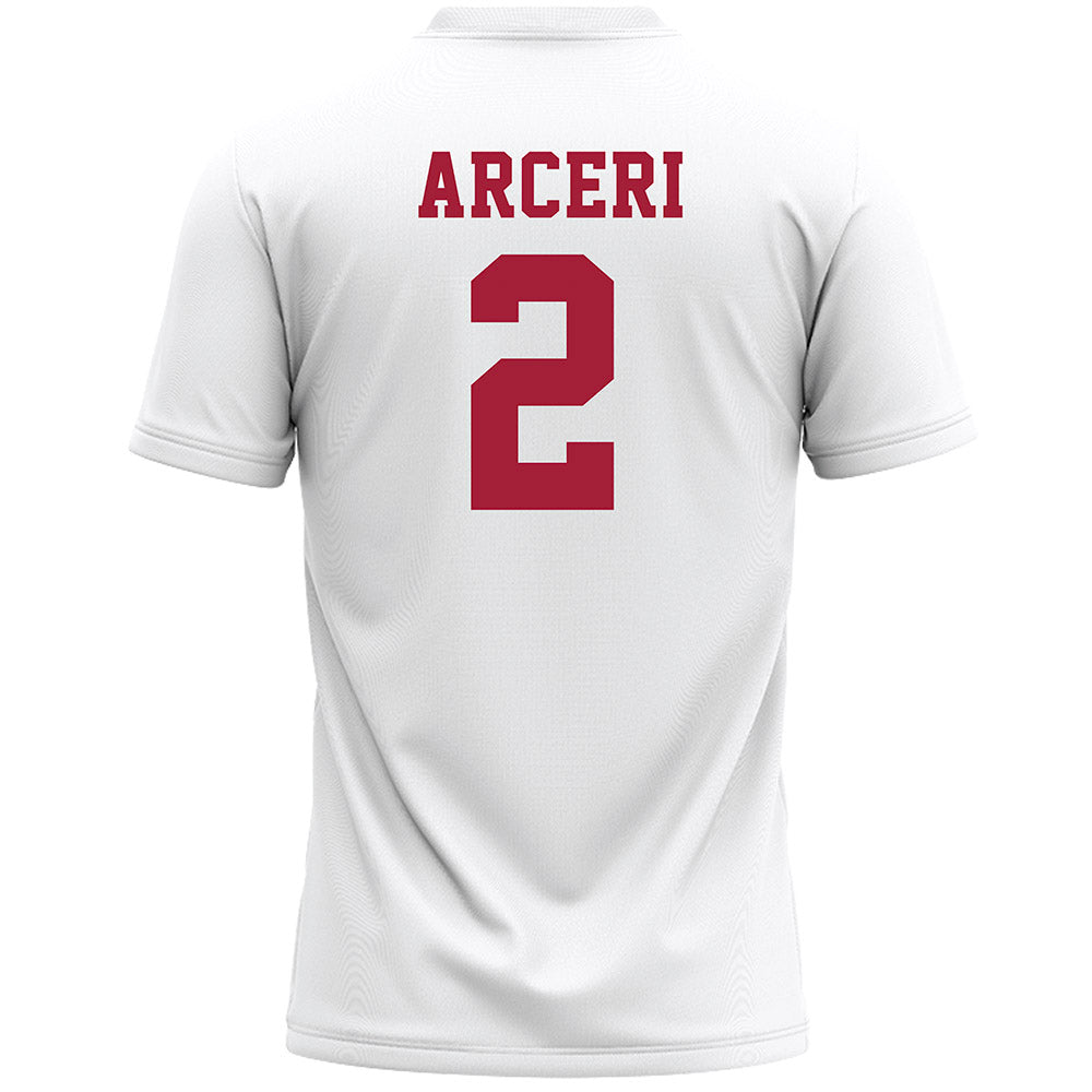 Stanford - NCAA Women's Lacrosse : Ava Arceri - White Lacrosse Jersey -1